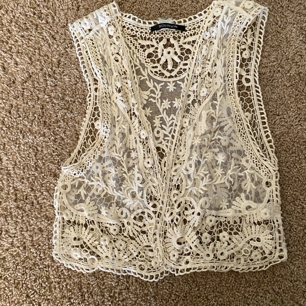 Women's Lace Top - Ivory